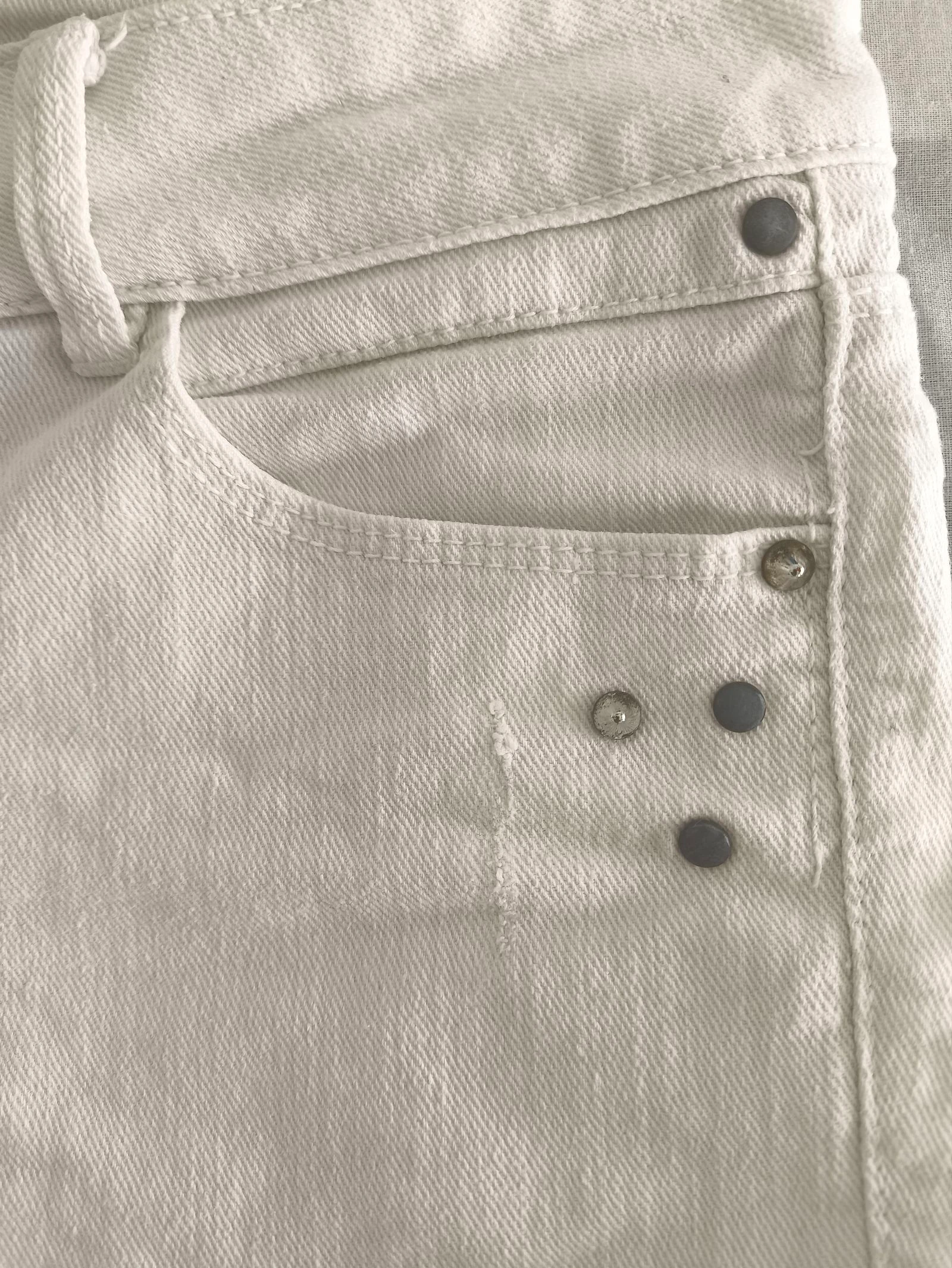 Witte jeansshorts – photo 4